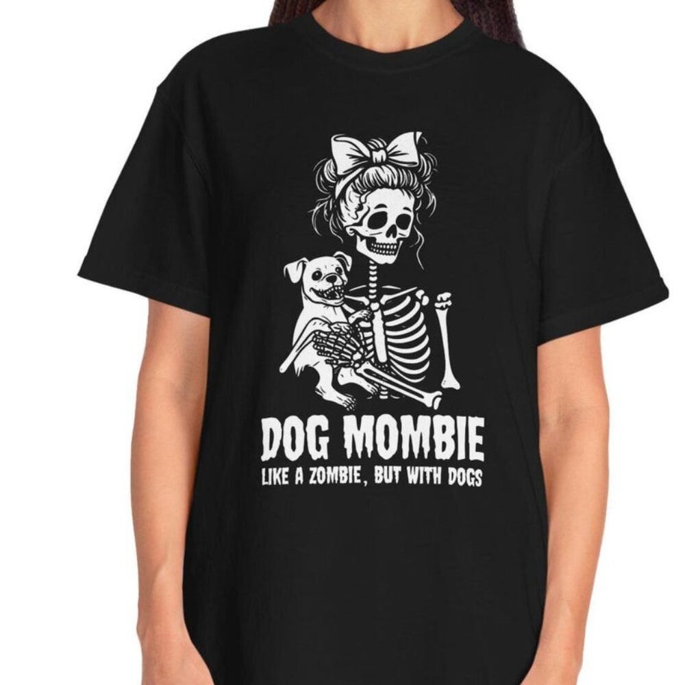 Dog Mombie T-shirt for Dog Moms, Unisex Garment-Dyed Tee